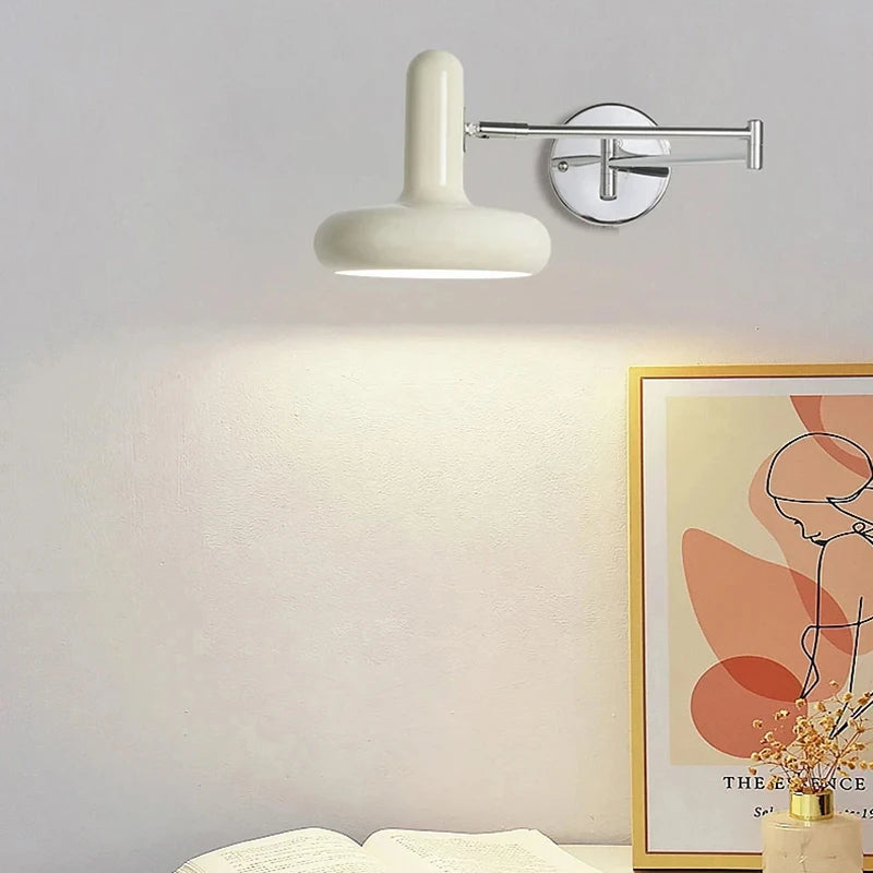Retro Uittrekbare Zwenkarm Wandlamp - Vintage LED Wandlamp