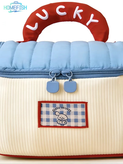 HOMEFISH Schattige Toilettas & Make-up Tas - Waterdichte Organizer