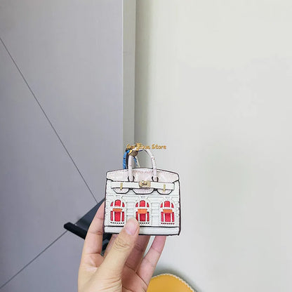 Birkin Geïnspireerde Mini Handtas - Platina Tas Charme