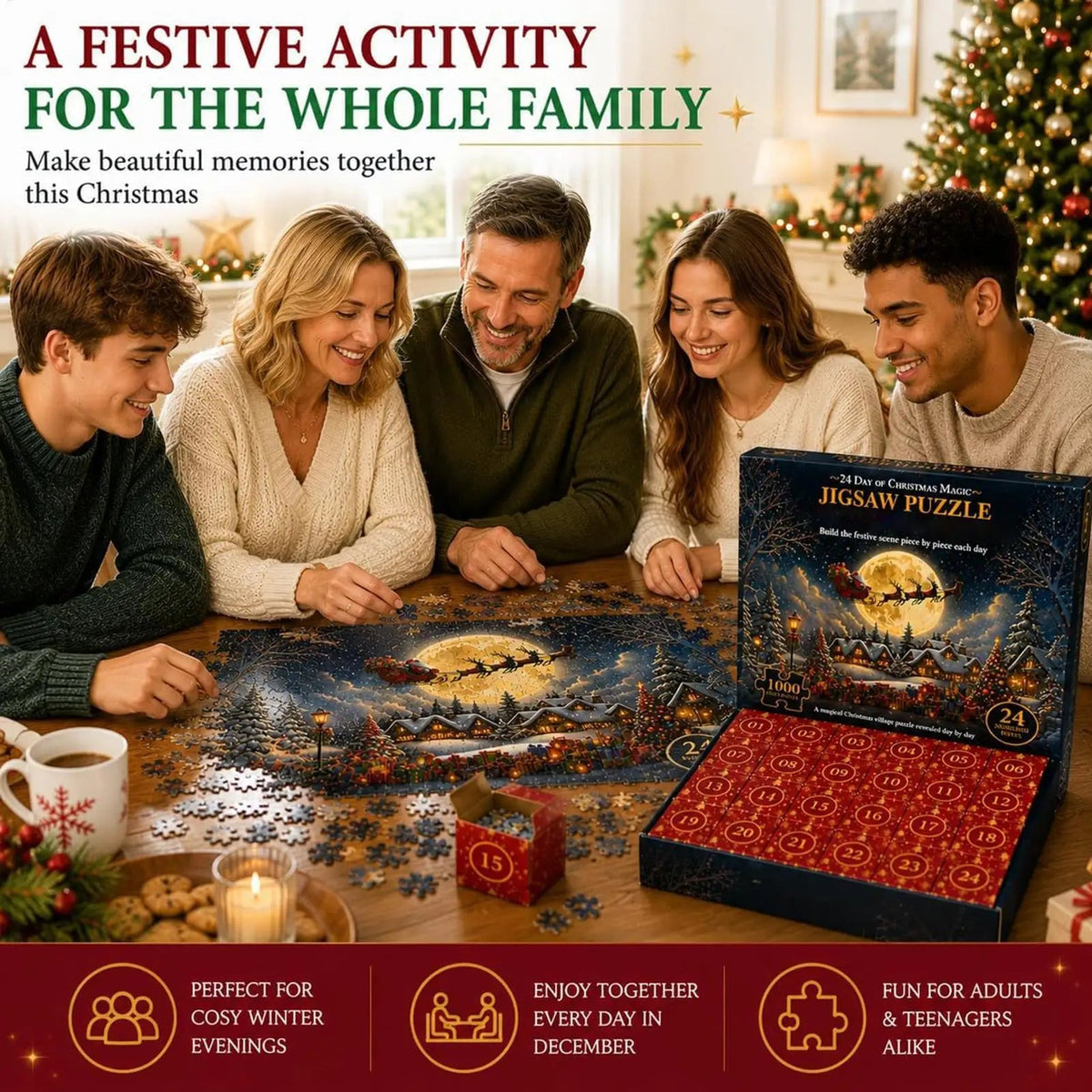 Kerst Legpuzzel Adventskalender