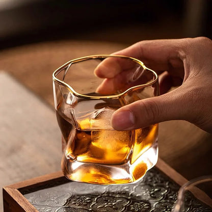 SipElegance – Luxe Textuur Whiskeyglazen voor Een verfijnde Whiskybeleving