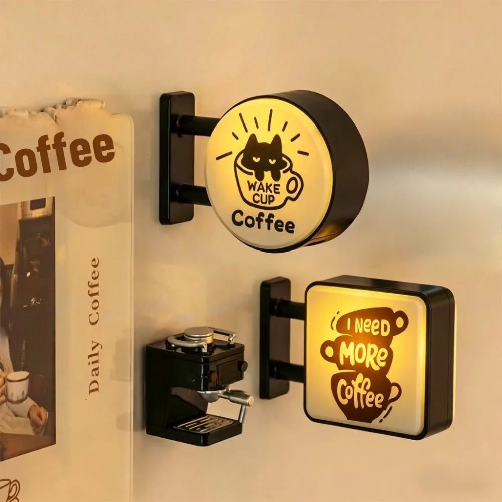 LED Koffie Hoek Verlichte Koelkast Magneet