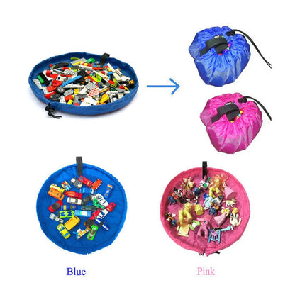 2-in-1 Speelgoed Opbergtas & Speelkleed - Draagbare Lego Organizer