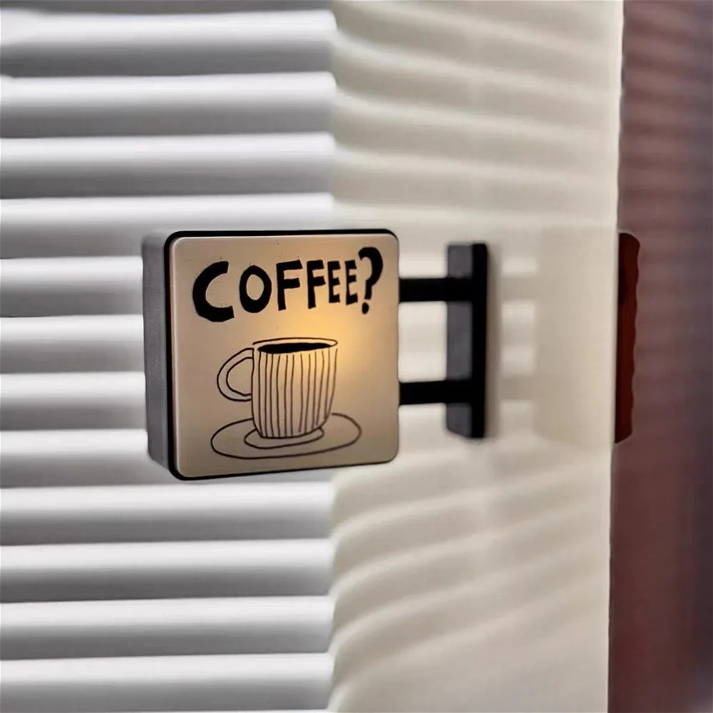 LED Koffie Hoek Verlichte Koelkast Magneet