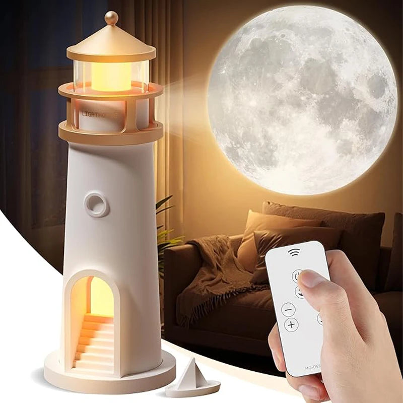 Vuurtoren Maan Projectie Nachtlamp