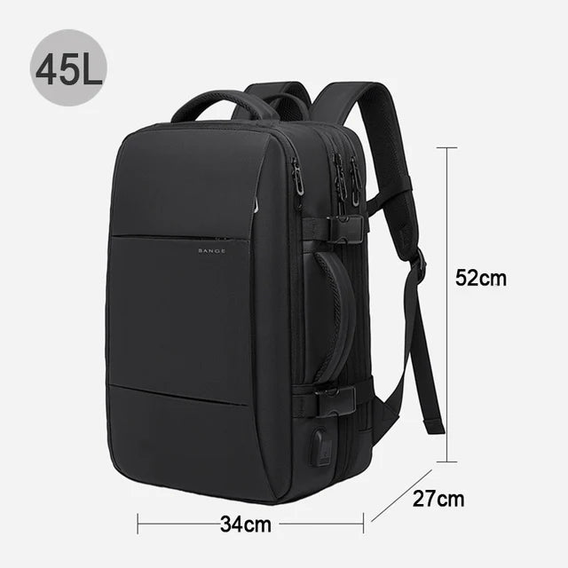Uitbreidbare Laptoptas - Waterdichte Reistas met USB