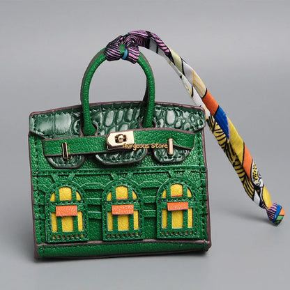 Birkin Geïnspireerde Mini Handtas - Platina Tas Charme