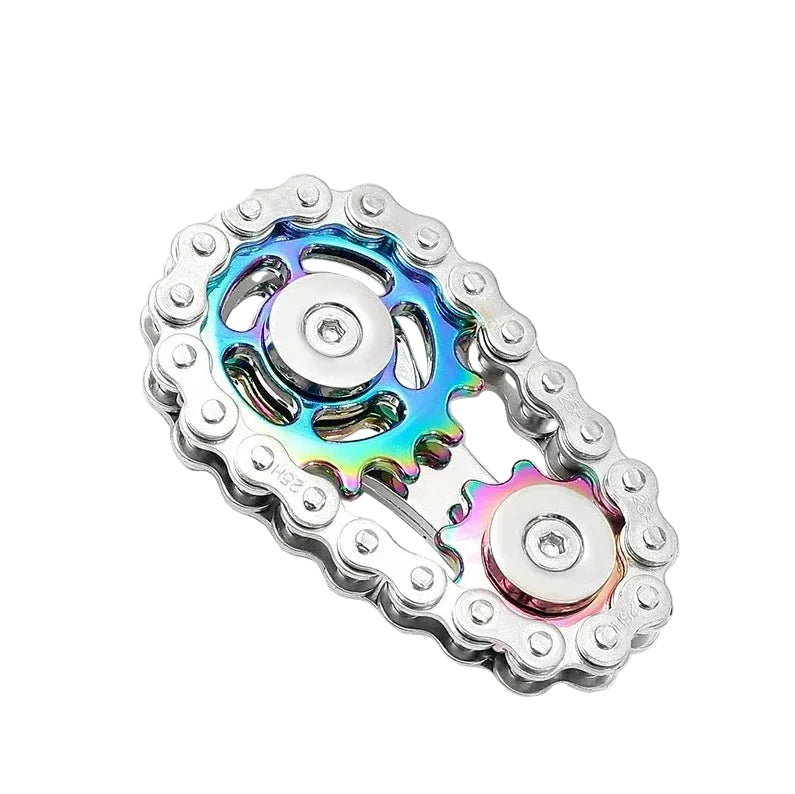 Metalen Ketting & Tandwiel Fidget Spinner