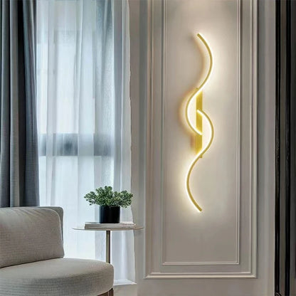 Moderne LED Wandlamp Minimalistische Led Verlichting Slaapkamer Bedlamp Lang Strip Wandlampen Woonkamer Bank Binnenverlichting