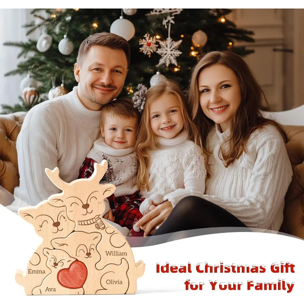 Wood Elk Family Puzzel