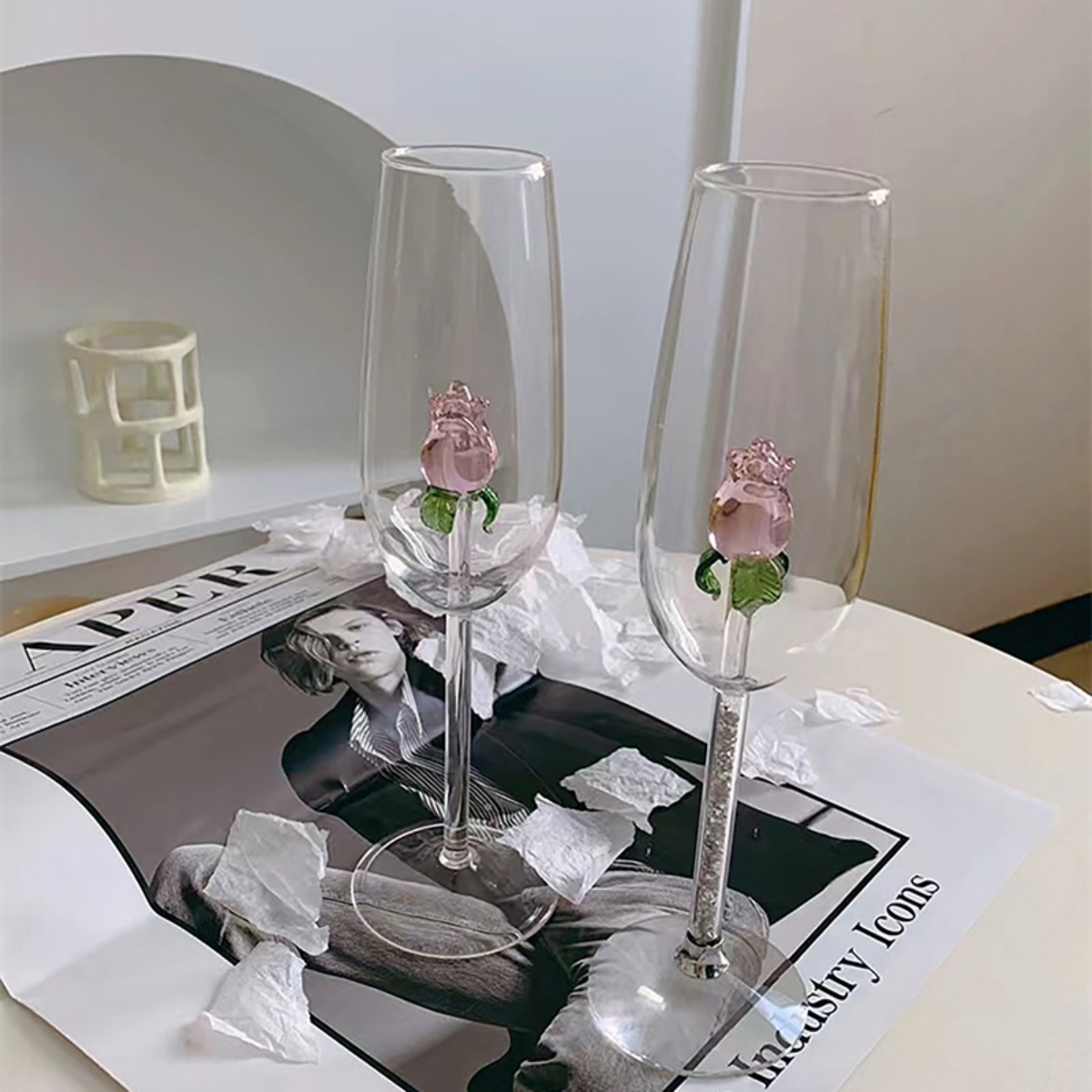 LuxeFleur Glas Set (2 stuks)