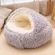 2-in-1 Zachte Pluche Dierenmand met Kap - Katten- & Hondenmand
