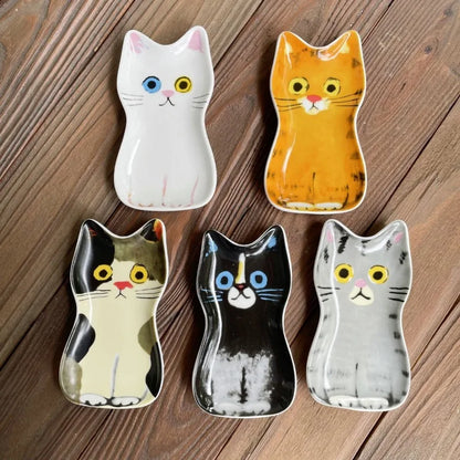 Japanse Kat Keramische Sausschaal - Schattig Dipschaaltje
