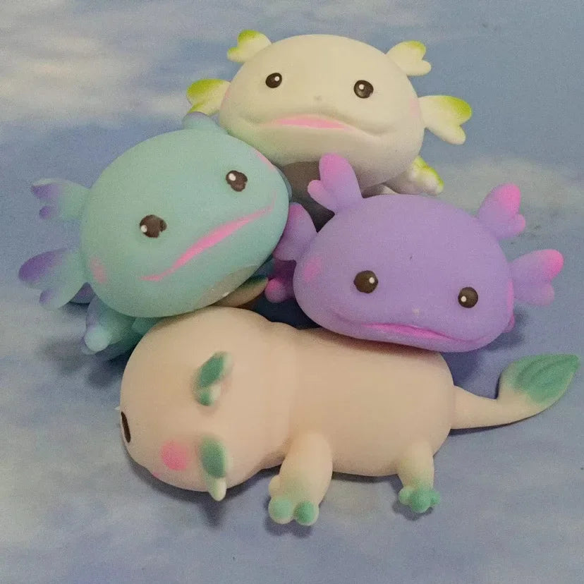 Kawaii Axolotl PU Slow Rebound Squishy - Anti-Stress Speelgoed