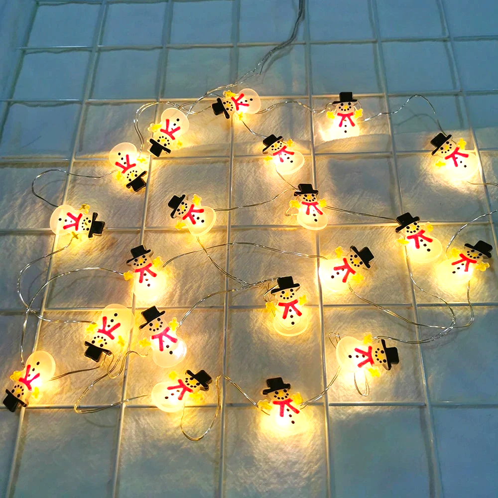LED Kerstman & Sneeuwpop Kerstverlichting