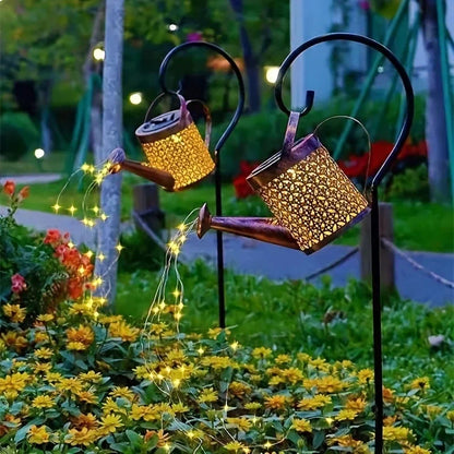 Zonne-Voedingskan Licht Retro Metaal Hanglamp Buiten Tuin Decor Zomer 2025 Waterdicht Grappig
