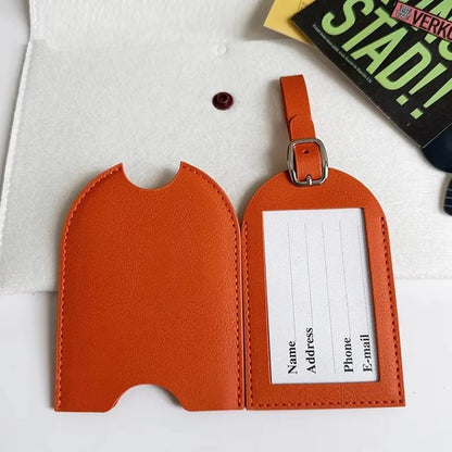 Personaliseer initialen bagagelabel op maat LOGO letter mannen vrouwen koffer naam bagagelabel PU vliegtuig labels reisaccessoires