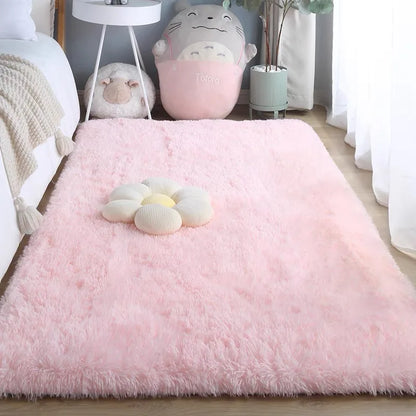 VIKAMA Zacht Zijdewollen Vloerkleed - Scandinavisch Antislip Kleed
