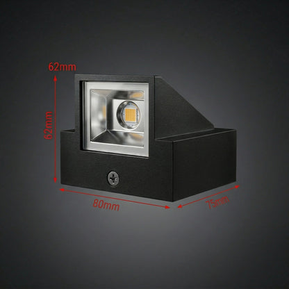 Moderne Vierkante LED Wandlamp