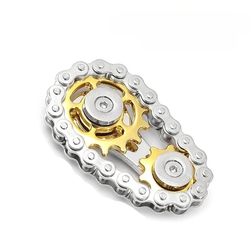 Metalen Ketting & Tandwiel Fidget Spinner