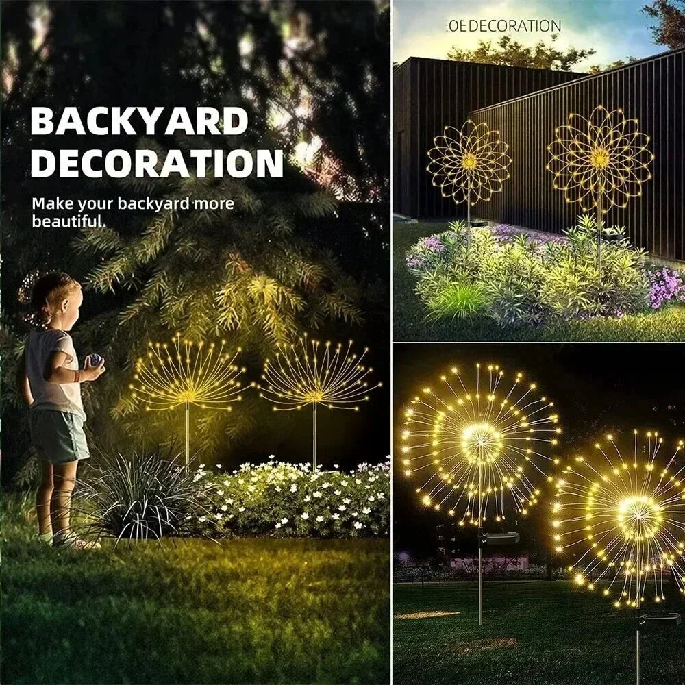 Solar Vuurwerk Tuinverlichting
