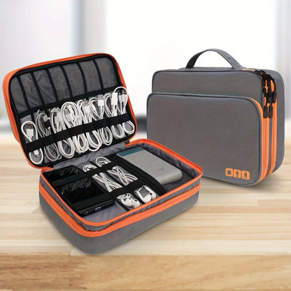 Meerlaagse Kabel Organizer Tas - Draagbare Elektronica Reisetui