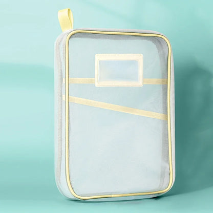 A4 Kantoorbenodigdheden Opbergtas Dubbel-laags Mesh Rits Tas Grote Capaciteit Organizer Mappen School Kantoorbenodigdheden Speelgoedopslag
