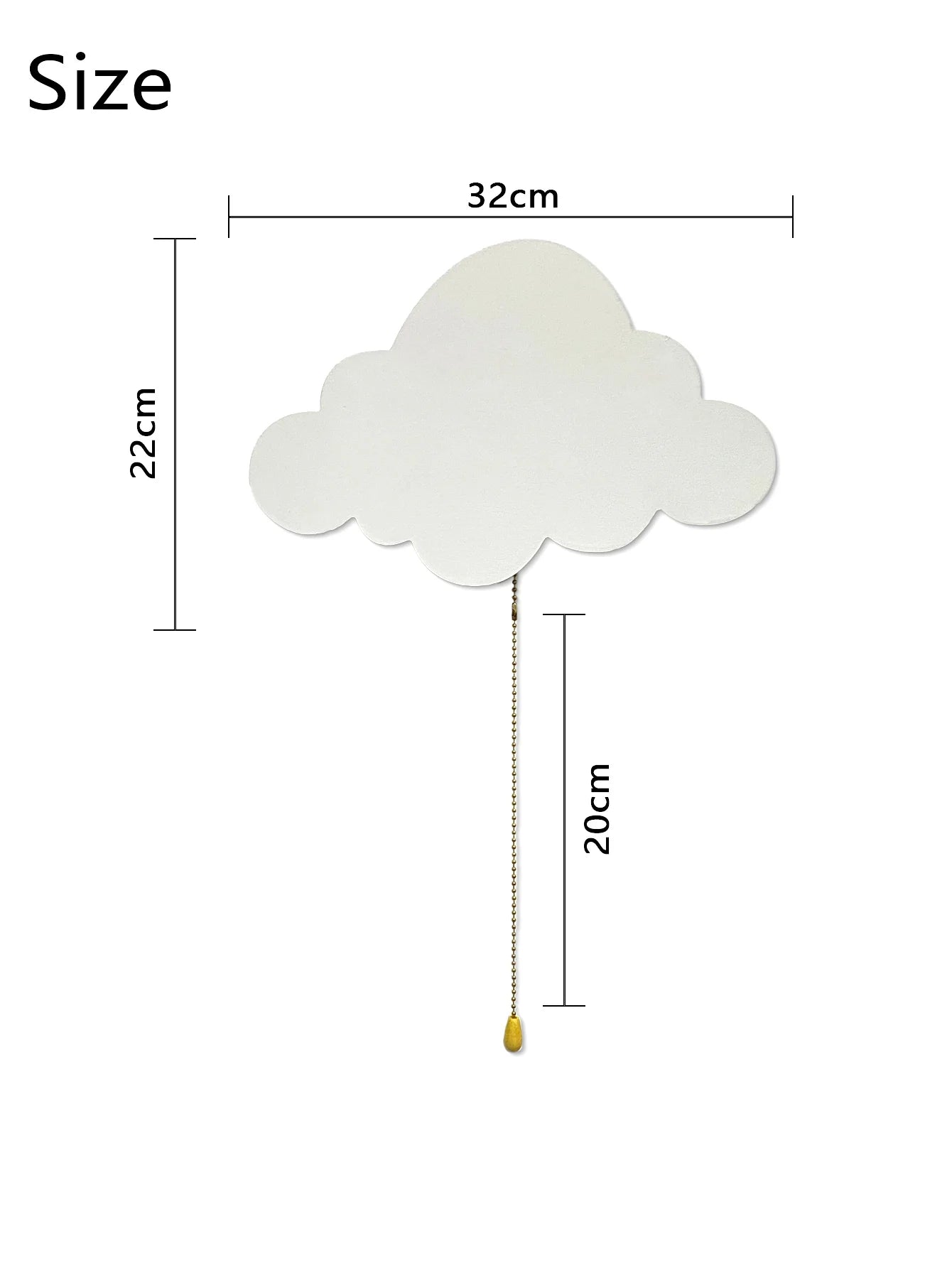 Wolk Wandlamp voor Kinderkamer