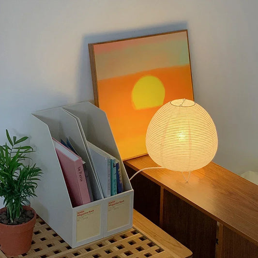 Moderne Rijstpapier LED Tafellamp