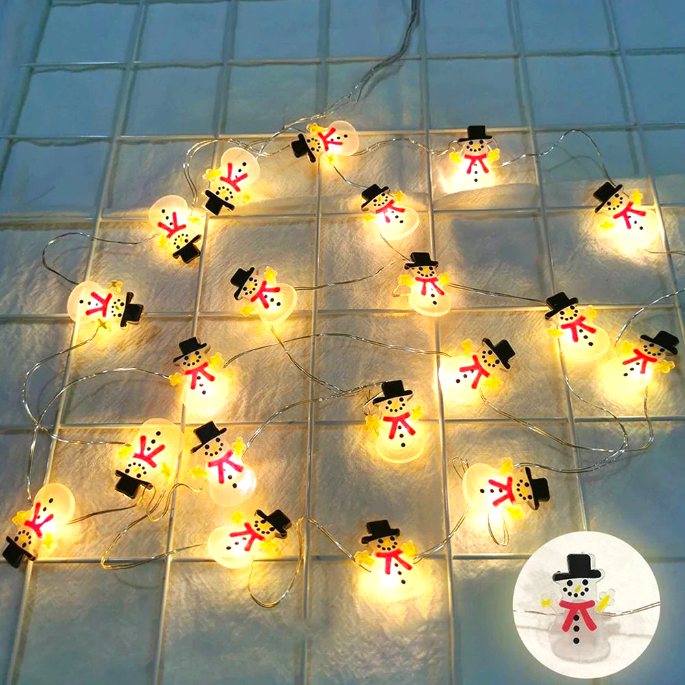 LED Kerstman & Sneeuwpop Kerstverlichting