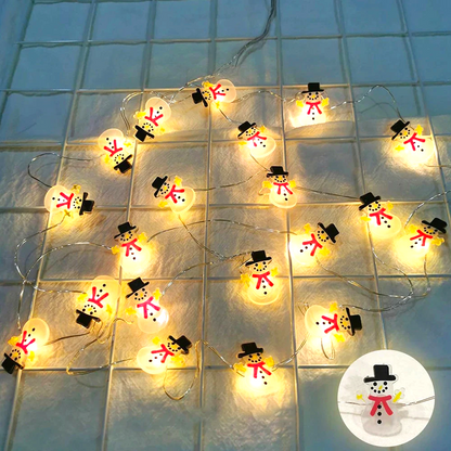 LED Kerstman & Sneeuwpop Kerstverlichting