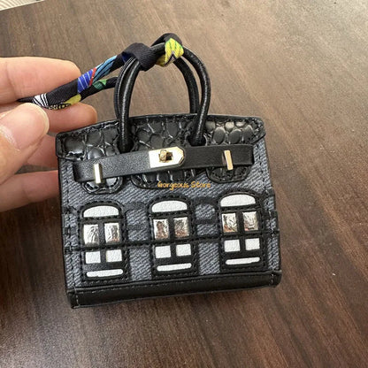 Birkin Geïnspireerde Mini Handtas - Platina Tas Charme