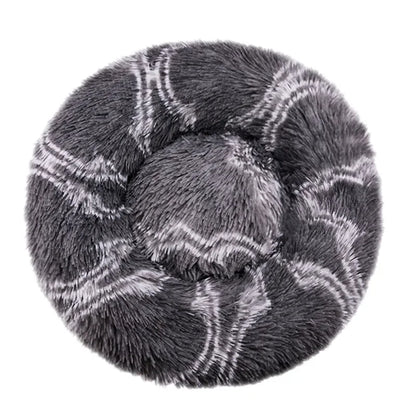 Kalmerende Pluche Hondenmand - Ronde Donut Dierenmand