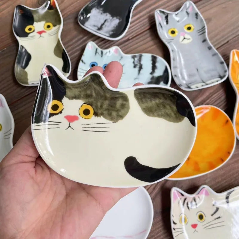 Japanse Kat Keramische Sausschaal - Schattig Dipschaaltje