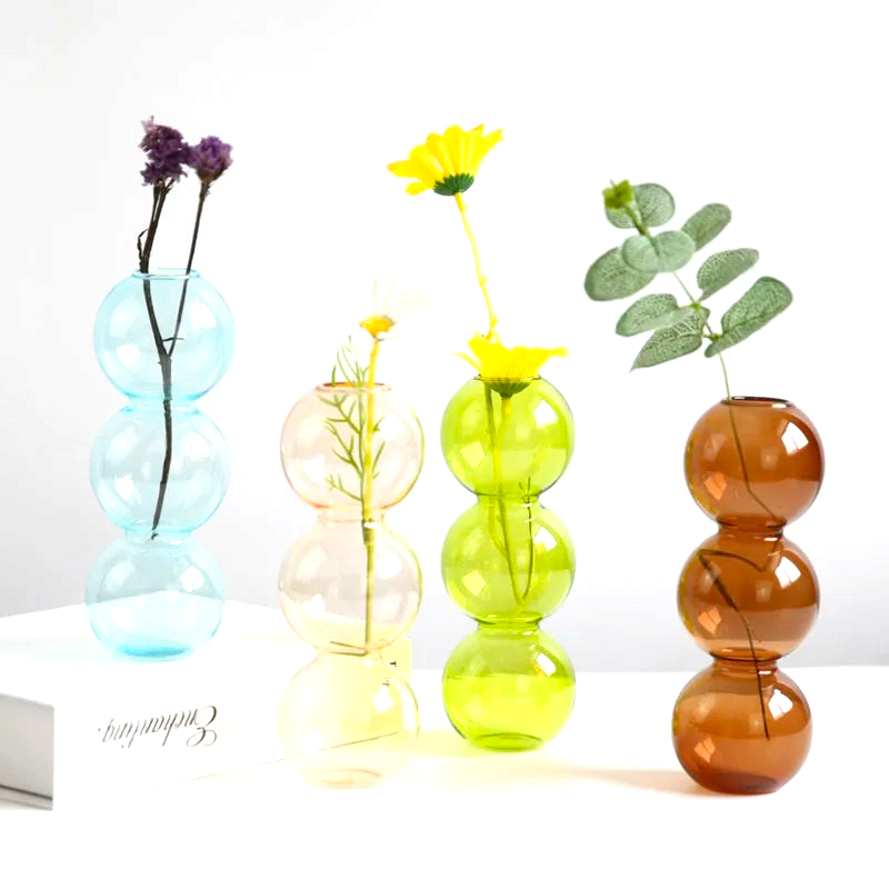 Nordic Bubble Glazen Bloemenvaas