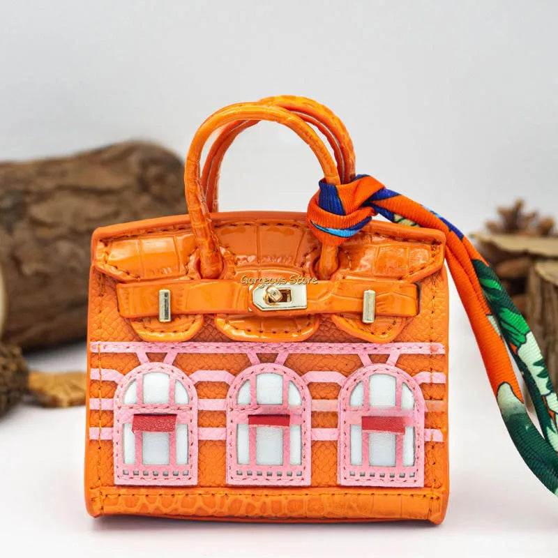 Birkin Geïnspireerde Mini Handtas - Platina Tas Charme