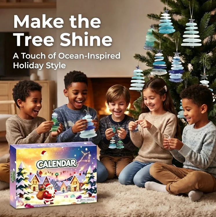 Zeeglas Kerstboom Adventskalender