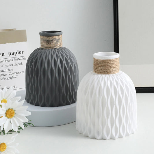Nordic Water Rimpel Kunststof Bloemenvaas