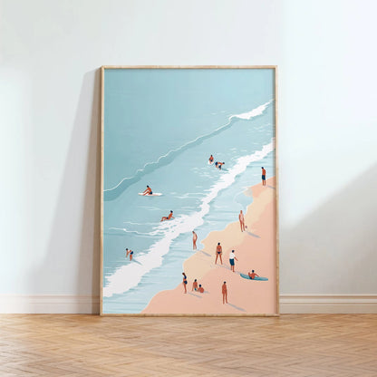 Strand & Zee Canvas Poster - Tropische Wanddecoratie Print
