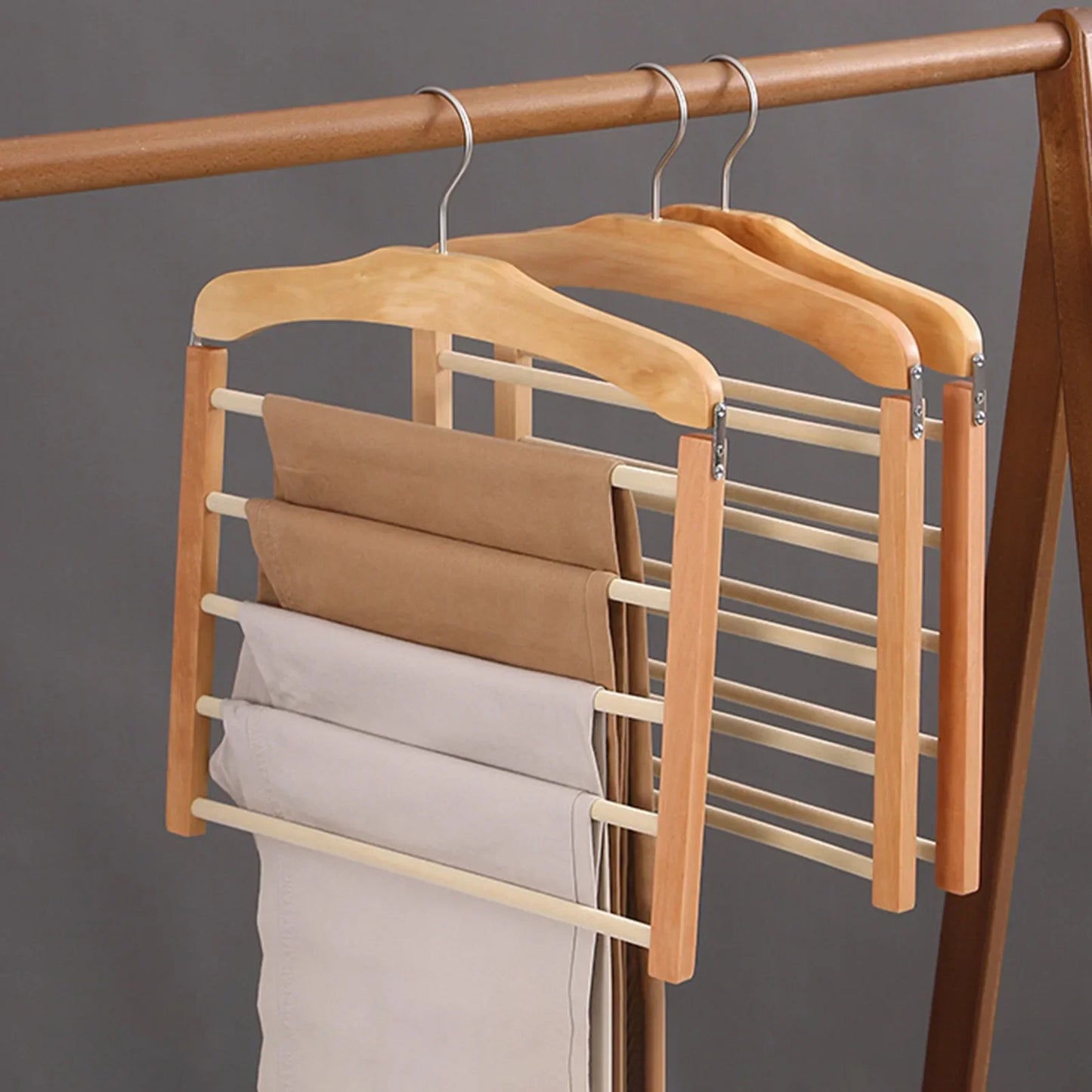 LuxeHanger – Elegant Multi-Bar Kledinghanger met Premium Afwerking