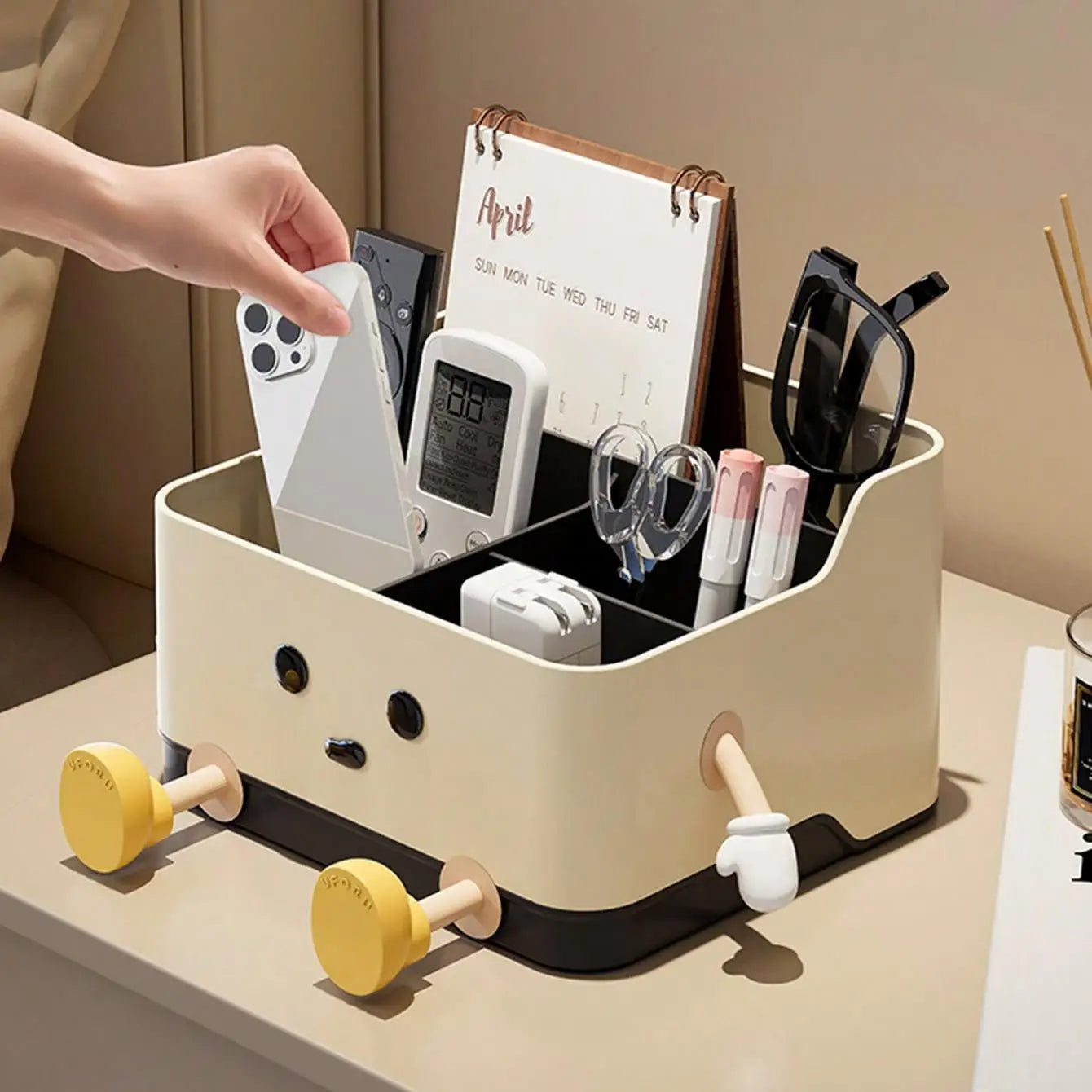 Schattige Bureau-Organizer met Vakken - Staande & Zittende Stijl