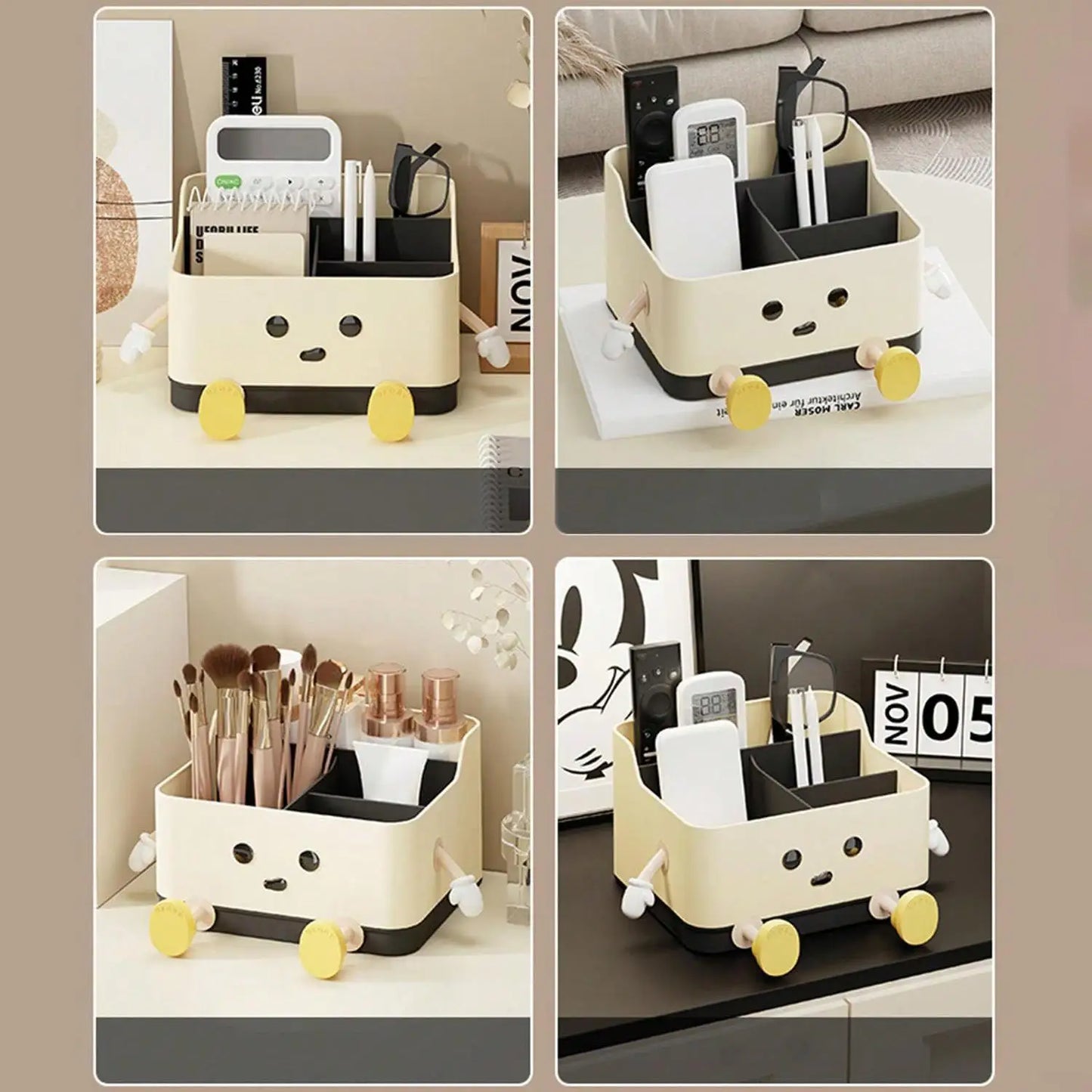 Schattige Bureau-Organizer met Vakken - Staande & Zittende Stijl