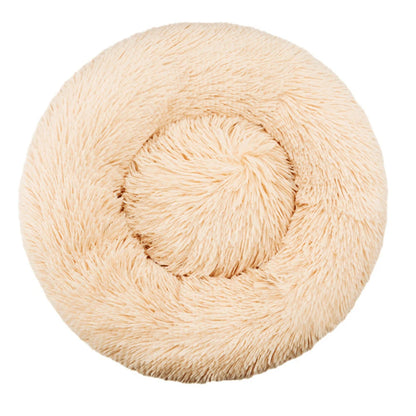 Kalmerende Pluche Hondenmand - Ronde Donut Dierenmand