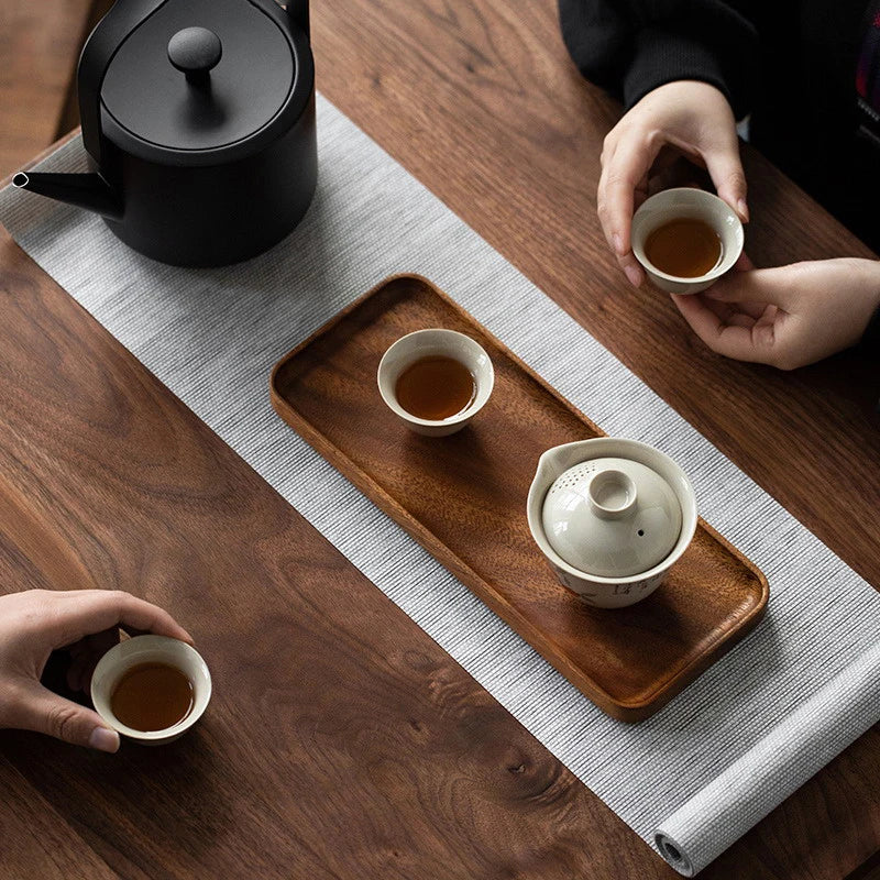 AurumWood Luxe Dienblad – Handgemaakt Houten Design voor een Stijlvolle Koffiemoment