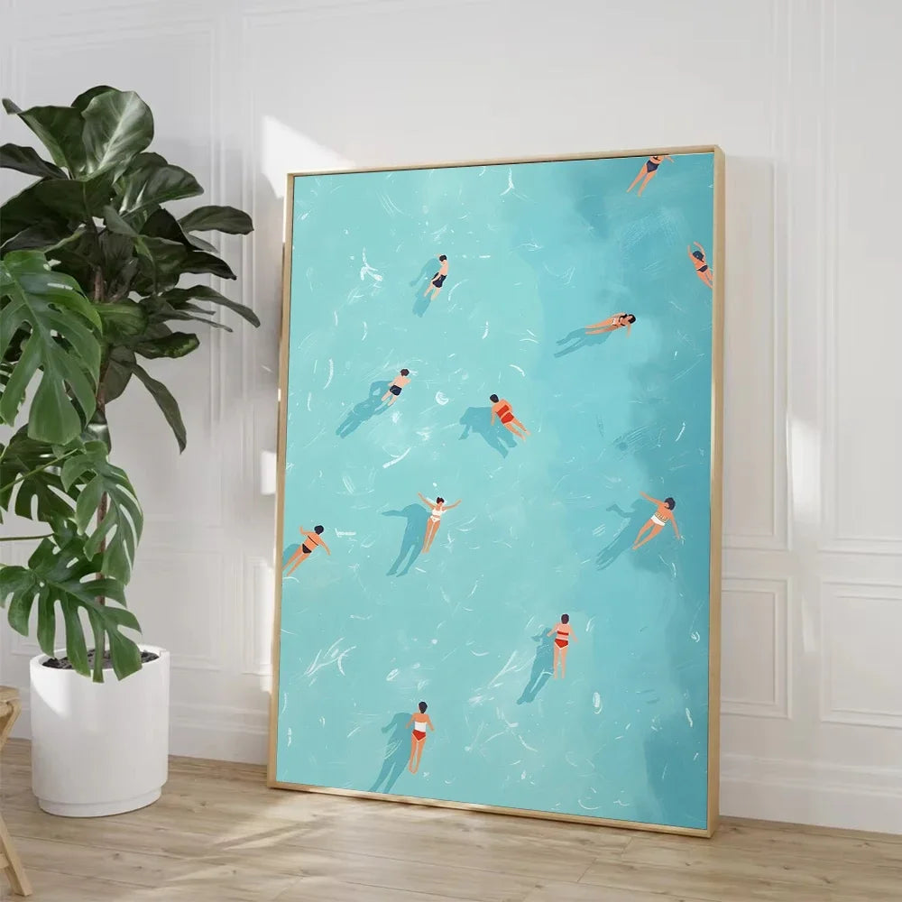 Strand & Zee Canvas Poster - Tropische Wanddecoratie Print