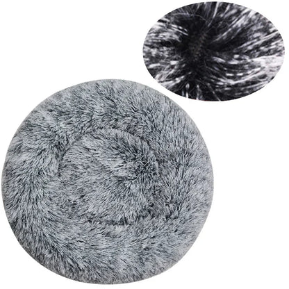 Kalmerende Pluche Hondenmand - Ronde Donut Dierenmand