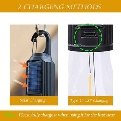 Draagbare Solar Camping LED Lamp