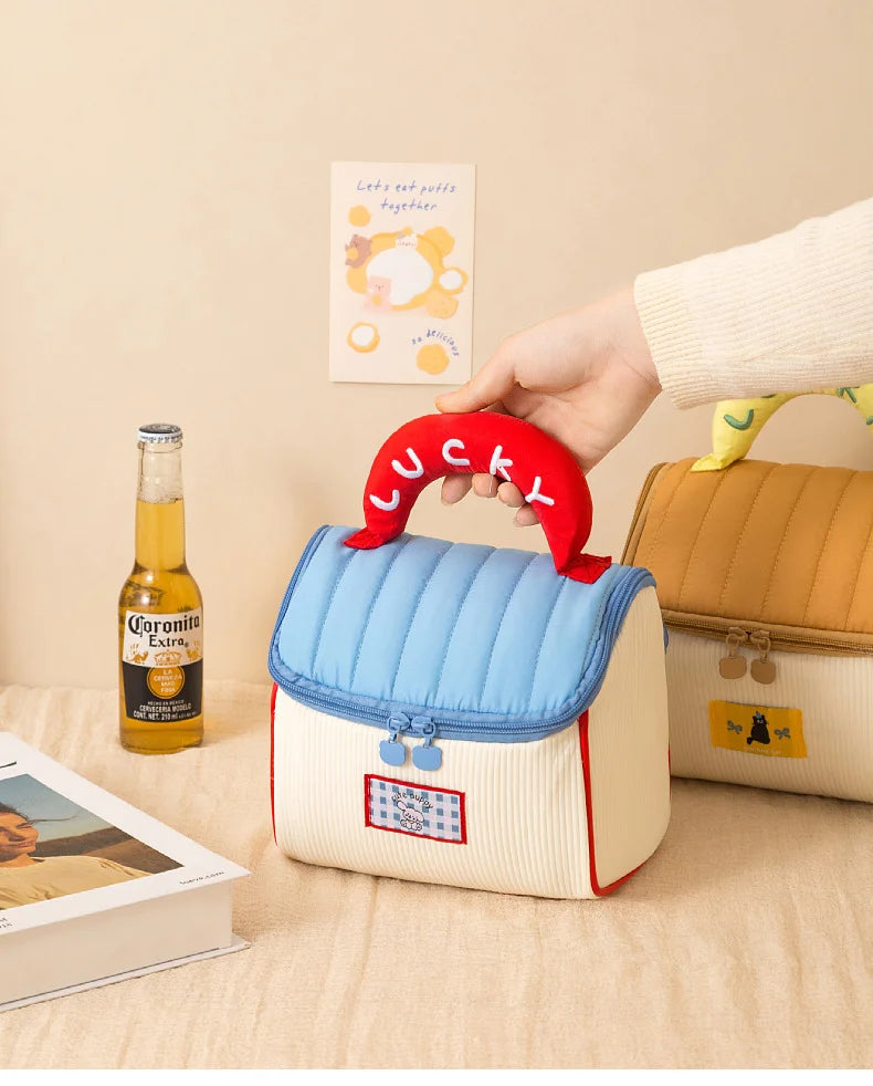 HOMEFISH Schattige Toilettas & Make-up Tas - Waterdichte Organizer