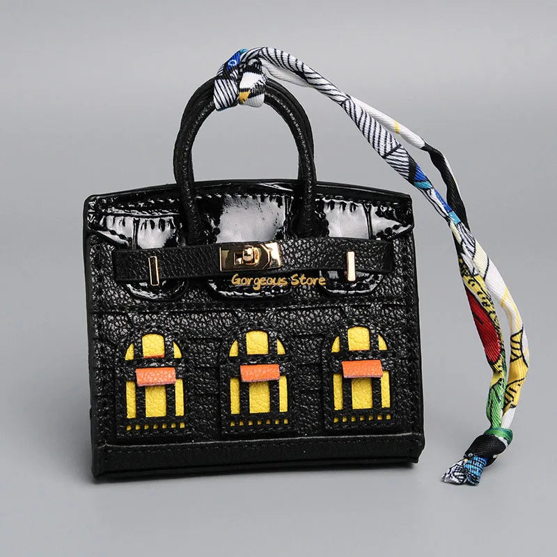 Birkin Geïnspireerde Mini Handtas - Platina Tas Charme