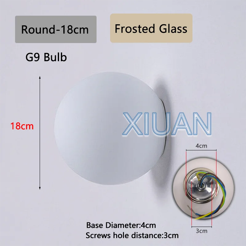 French Bauhaus Glass Wall Sconce - G9 & G4 Milky Glass Globe | Shop